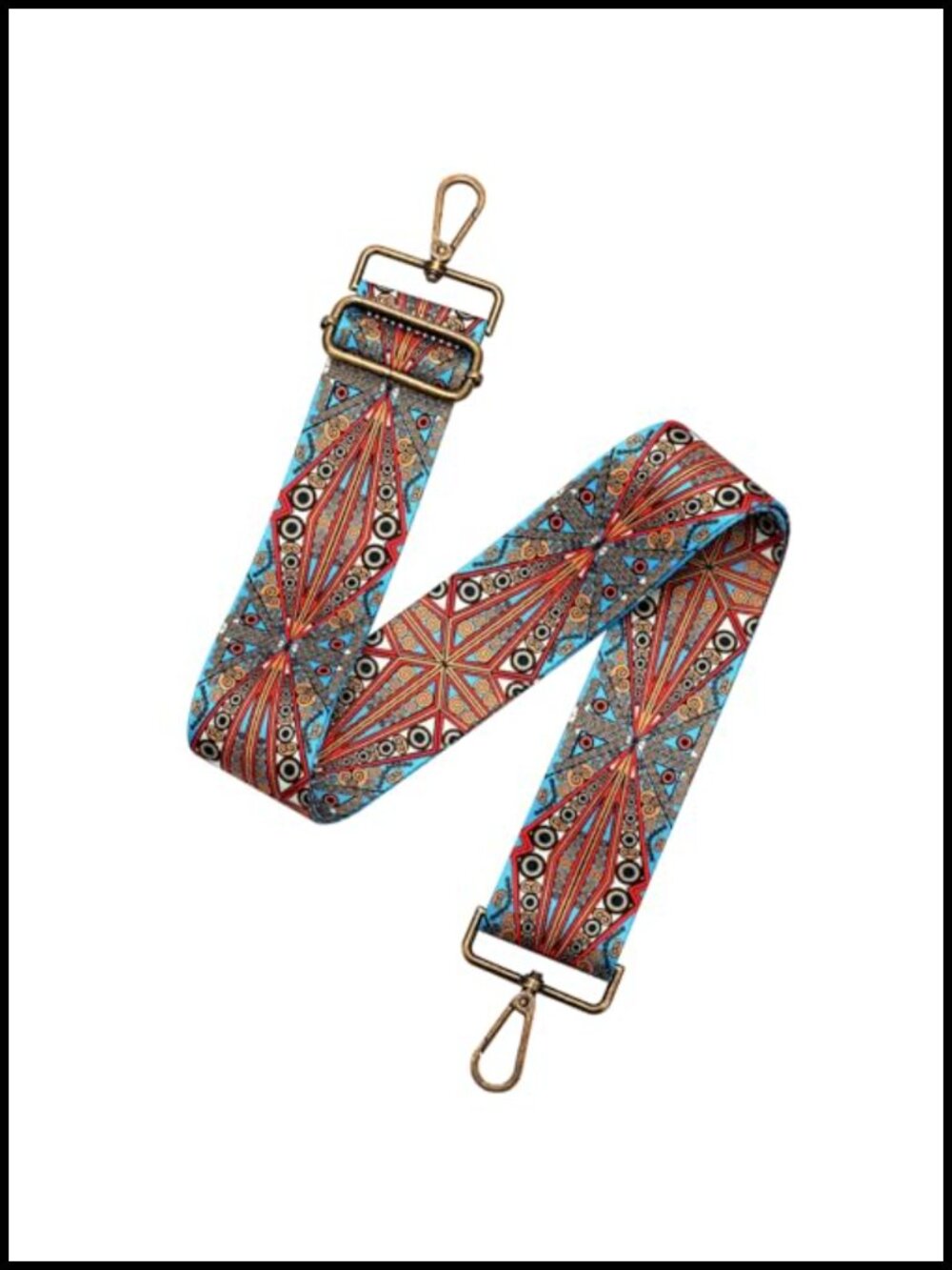 Embroidery Crossbody Purse Strap Replacement Adjustable Canvas Handbag Extender